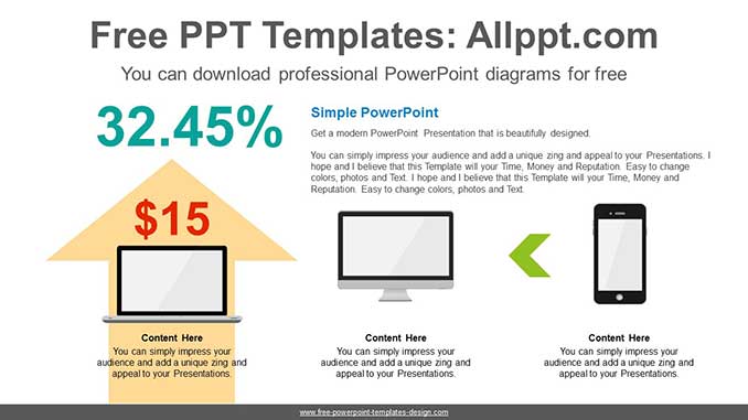 Rising Arrow Powerpoint Diagram Powerpoint And Google Slides Saveslides Templates