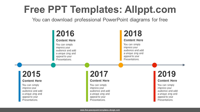 Alternating color bars PowerPoint Diagram Template - Powerpoint and ...