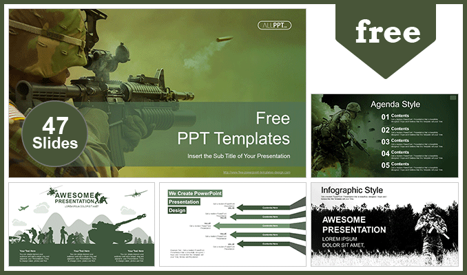 Army Soldier in Action PowerPoint Templates - Powerpoint and google ...