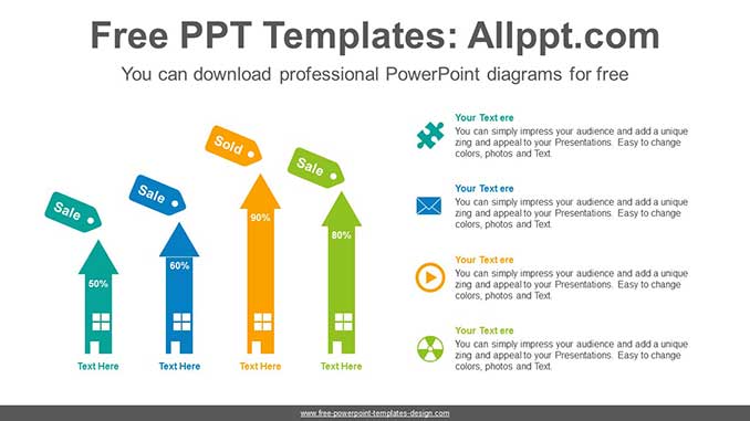 Arrow Bar Chart PowerPoint Diagram - Powerpoint and google slides ...