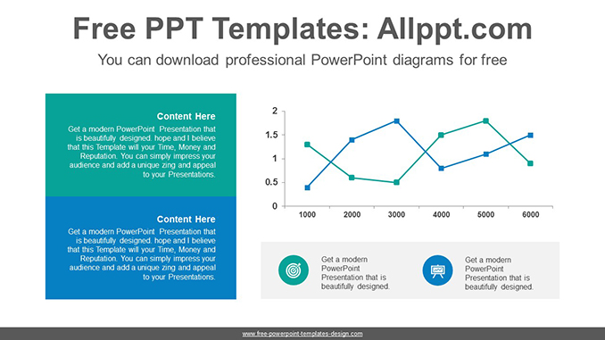 Banner line chart PowerPoint Diagram Template - Powerpoint and google ...