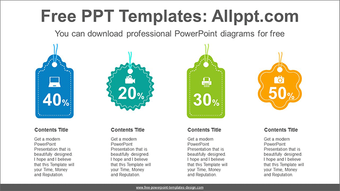 Colorful labels tag PowerPoint Diagram Template - Powerpoint and google ...