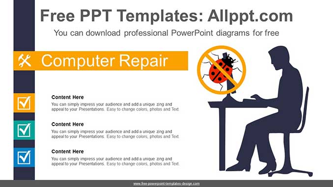 Computer Bug Recovery PowerPoint Diagram - Powerpoint and google slides ...