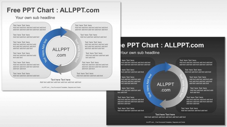 Cycle and Text box PPT Diagram - Powerpoint and google slides ...