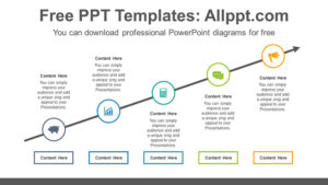 Diagonal up arrow PowerPoint Diagram Template - Powerpoint and google ...