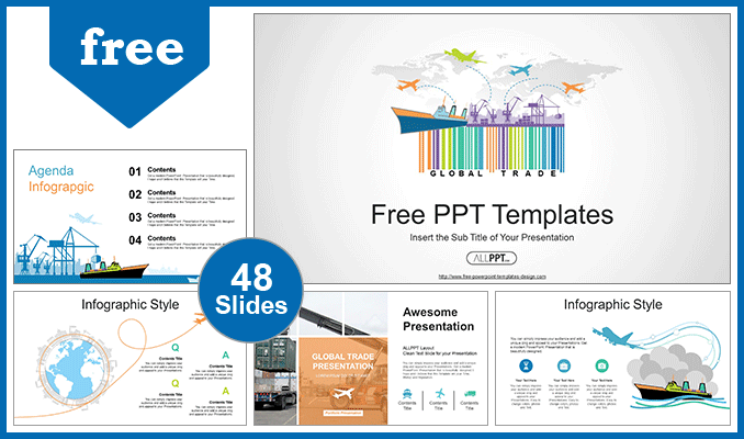 Global Logistics Network PowerPoint Templates - Powerpoint and google ...