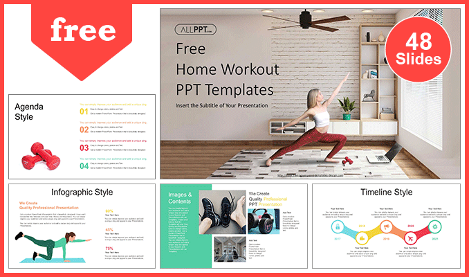 Home Workout PowerPoint Templates - Powerpoint And Google Slides ...