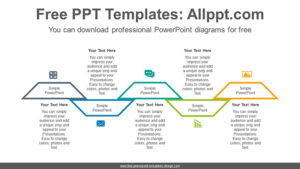 Powerpoint Rounded Trapezoid Intersecting trapezoid PowerPoint Diagram Template - Powerpoint and ...