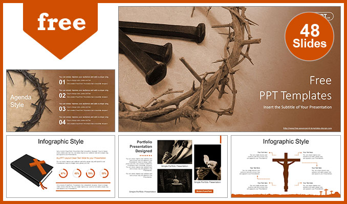 Jesus Crown Throns PowerPoint Templates Powerpoint And Google Slides 