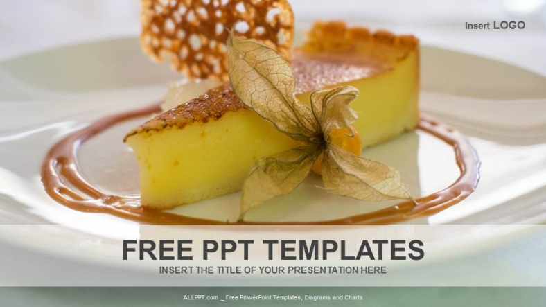 Lemon Tart Food PPT Templates Powerpoint And Google Slides Saveslides