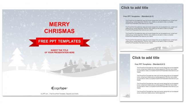 winter holiday powerpoint templates