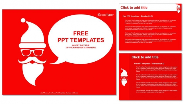 Merry Christmas with Santa PowerPoint Templates - Powerpoint and google ...