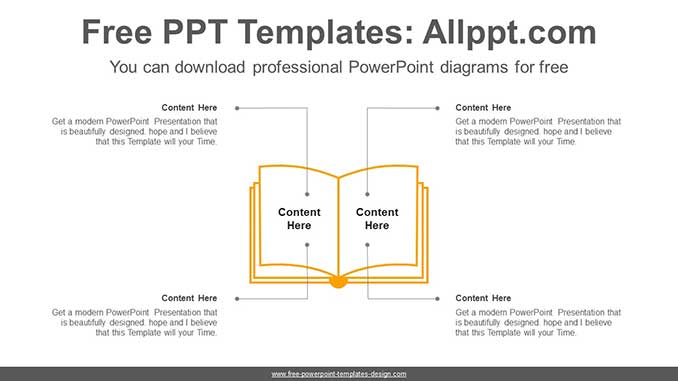 Open Book PowerPoint Diagram - Powerpoint and google slides Saveslides ...