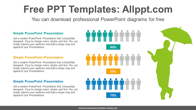 People icon chart PowerPoint Diagram - Powerpoint and google slides ...