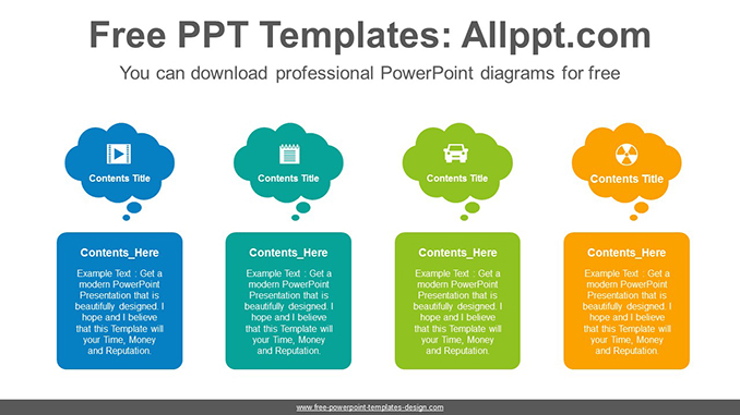 Speech bubble banner PowerPoint Diagram Template - Powerpoint and ...