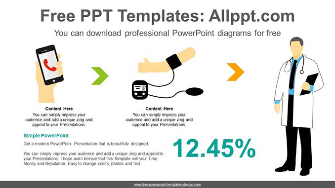 Telemedicine Flow PowerPoint Diagram - Powerpoint and google slides ...