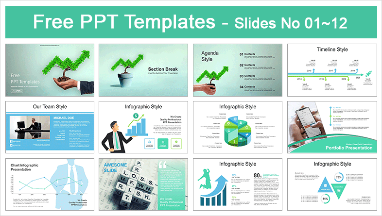 free professional finance powerpoint templates with infographics