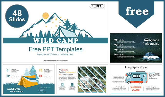 Wild Camp PowerPoint Templates Powerpoint And Google Slides 