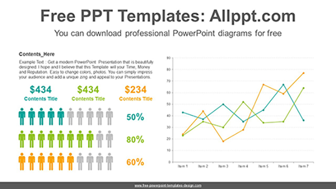 Icons Line chart PowerPoint Diagram posting image