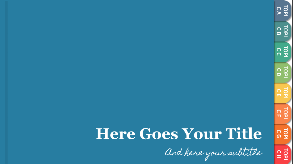 Digital Notebook Section Editable Template - Powerpoint and google ...