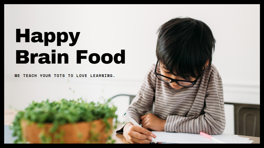 Happy Brain Food - Powerpoint and google slides Saveslides templates